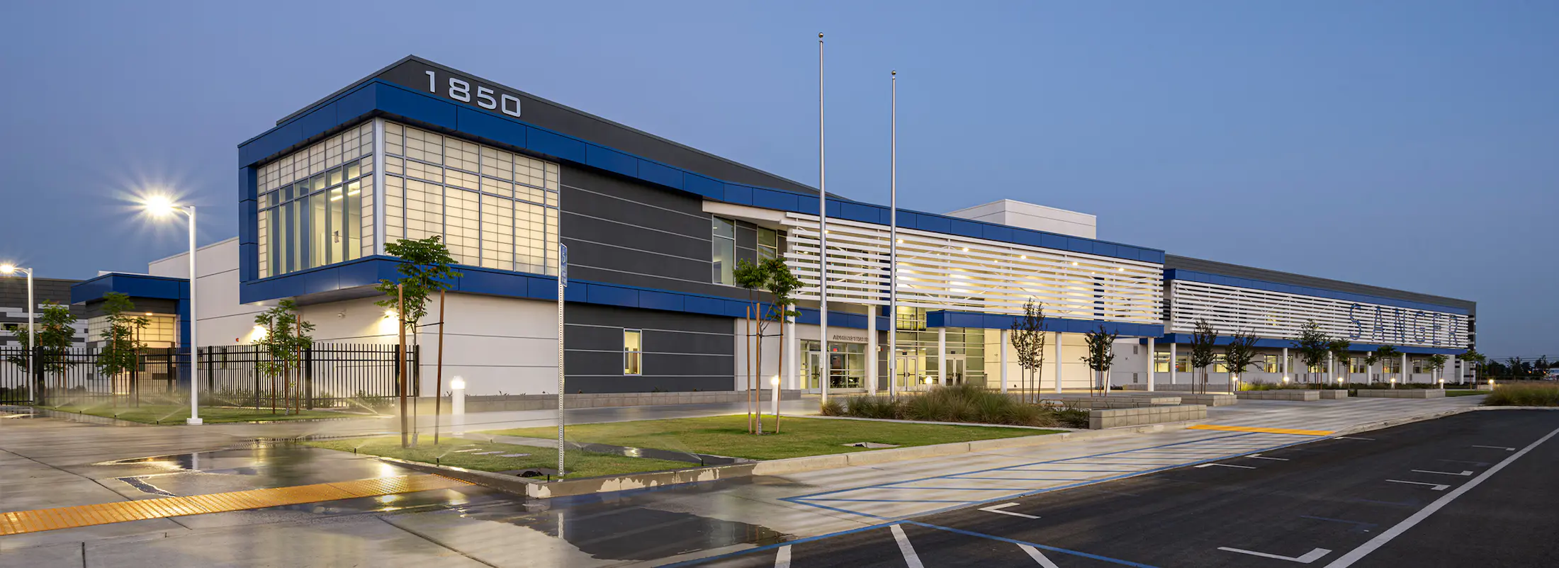 Sanger West High School exterior