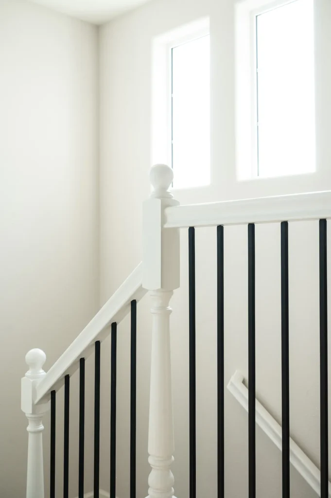 Interior - wrought-iron staircase railing